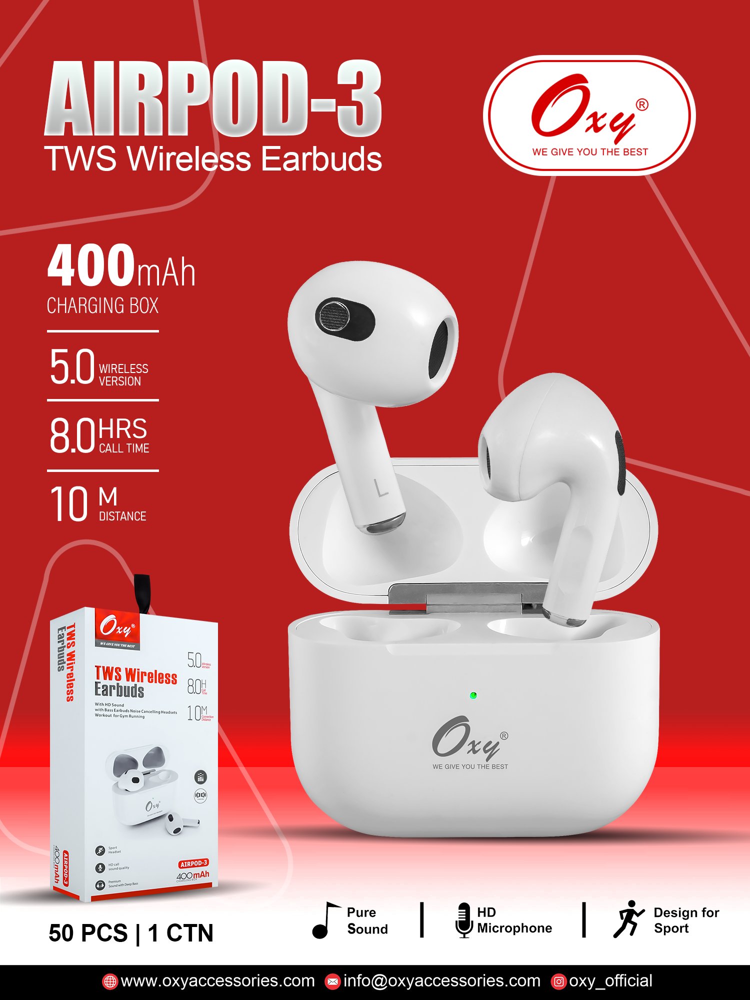 oxy tws wireless earbuds